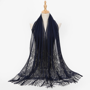 Ljtkl296 — foulard pour femmes, Turban décontracté, voile, 15 couleurs, en mousseline, Hijab musulman, enveloppes ethniques, printemps et été - Product Image 4