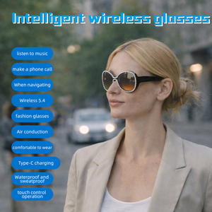 แว่นกันแดดไร้สาย F07 Max Green Luxury สำหรับผู้หญิง พร้อมหูฟังในตัว ช่องเสียบชาร์จ Type-C เล่นเพลง รับสายโทรศัพท์ - Product Image 4