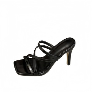 2026 French Style Simple Square Toe One-Strap <b>Slide</b> Sandals for Women Outdoor Wear Summer High-End Slippers - Product Image 3