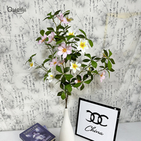 Dekorasi Panggung Pernikahan Gardenia Set Bunga Buatan Tangan & Realistis Sutra Tunggal 8 Bunga QYYN-1470 Cetak 3D