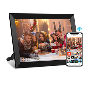 10 "de alta resolución Smart Digital Photo Frameo App Compatible WiFi <span class=keywords><strong>Upload</strong></span> Loop Play AVI/MP4 formatos acrílico compatible con <span class=keywords><strong>MP3</strong></span> - Product Image 2