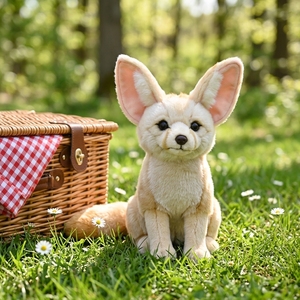 Peluche de Zorro <span class=keywords><strong>Fennec</strong></span> Personalizado, Lindos Animales de Peluche, Muñeco de Animal Salvaje para Niños, Regalo, Souvenir de Zoológico, Proveedor de Fábrica, Personalización OEM ODM - Product Image 1