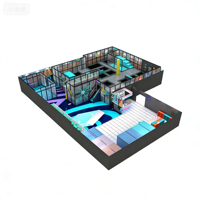 Parc de trampolines intérieur commercial, jeu de taureau mécanique, aire de saut pour enfants, équipement de divertissement interactif et ludique, aire de jeux