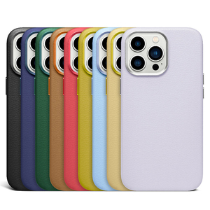 Custodia originale per cellulare in pelle litchi per <span class=keywords><strong>iPhone</strong></span> 14 <span class=keywords><strong>Pro</strong></span> Max 13 12 <span class=keywords><strong>11</strong></span> Mini custodia per cellulare <span class=keywords><strong>personalizzata</strong></span> di lusso - Product Image 2