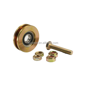 ล้อเลื่อนประตูเหล็กแบบหนา ดีไซน์ทันสมัย ขายดี พร้อมลูกปืนคู่ ร่อง U/<span class=keywords><strong>V</strong></span>/Y  ล้อเลื่อนประตูและหน้าต่างขายดีอันดับต้นๆ - Product Image 3