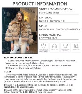 <span class=keywords><strong>Cappotto</strong></span> <span class=keywords><strong>senza</strong></span> colletto con pelliccia di procione giacca invernale da donna in vera pelliccia di procione giacca di pelliccia corta di alta qualità - Product Image 5