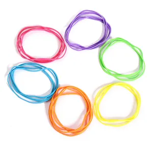 Customize elastic thick super stretch export rubberband manufacturers fluorescent rubber band for money vegetable