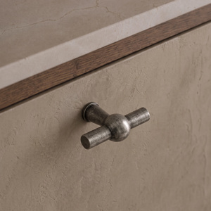 Französischer Stil T-förmige Schrankgriffe H59 Messing Antik Silber 96 128 160mm Einloch-Möbelschubladengriffe - Product Image 4