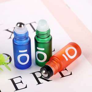 5 ml Buzlu Cam Rulo Şişeler Doldurulabilir Uçucu Yağ Rulo Şişeleri Boş Kozmetik Parfüm Numune Şişeleri Çoklu Renkler - Product Image 4