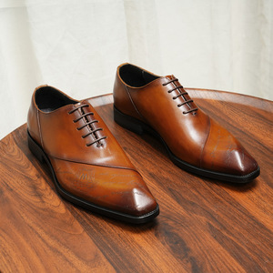 Nouvelle Collection Automne – Chaussures en Cuir Sculpté Britannique de Haute Qualité pour Hommes, à Semelle Épaisse, Idéales pour les Occasions Formelles et Décontractées - Product Image 6