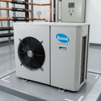 Unit Refrigerasi Frekuensi Tetap Monoblock Dinding 1HP 2HP 3HP dengan Kompresor Scroll R404A Otomatis untuk Ruang Pendingin Mini