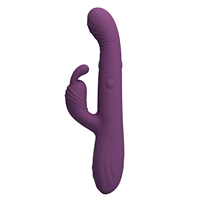 Vibrateur portable en silicone intégral Pretty Love pour femmes, 9 modes de vibration, 4 modes de oscillation, rechargeable par USB, étanche au quotidien, LED