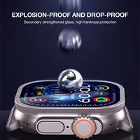 Protector de Pantalla de Vidrio Templado Transparente 9H Antirrayaduras con Cobertura Total y Sin Burbujas para Apple Watch Ultra 2 3 49mm