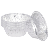 Fabricants de conteneurs en papier d'aluminium argent 83mm 80ml Pots jetables pleine grandeur 3oz 3 pouces Conteneurs en aluminium