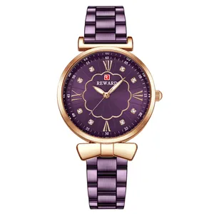 REWARD 21049 brand agents Chinese lady quartz watch original Stainless steel band Luminous low moq outdoor watch supplier