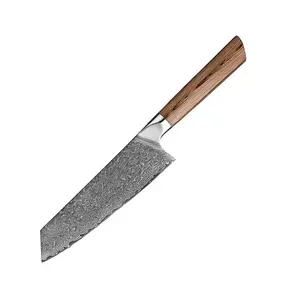 67 Schicht Damaskus Stahl messer VG10 Ultra Sharp Blade 7 Zoll Santoku Messer mit Holzgriff