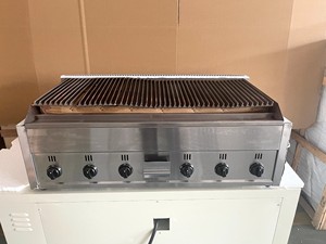 Venta caliente de fábrica Lava Rock Kitchen <span class=keywords><strong>Gas</strong></span>/Parrilla de barbacoa eléctrica Uso de cocina comercial - Product Image 6
