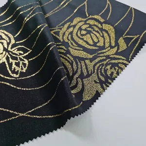 Factory Direct Sale High Quality Holland Velvet Polyester Foil Fabric For Casual Suits And Jackets