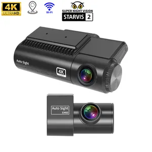 Cámara de Visión Automática 4K grabadora de vídeo inalámbrica caja negra cámara de salpicadero de coche función Bluetooth cámara de salpicadero trasera delantera Grabación de vehículo