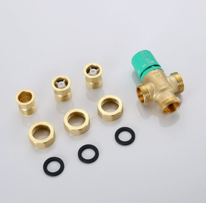 Nouvelle vanne de mélange thermostatique numérique flexible et moderne, entièrement automatique, 1 pouce, <span class=keywords><strong>grand</strong></span> débit, pour usage hôtelier, en laiton, pour chauffe-eau - Product Image 4