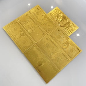 Moneta Commemorativa Personalizzata in Foglia d'Oro da 1, 2, 5, 10, 20, 50, 100 Dollari, Replica Placcata in Oro 24K per Collezione - Product Image 2
