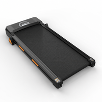 Tapis de marche pour bureau debout, idéal pour le télétravail et les petits appartements, vitesse 1-6 km/h, moteur silencieux, télécommande, écran LED, bande de 42 cm, pour les pas quotidiens