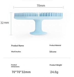 Brosse nettoyante faciale en silicone souple, brosse exfoliante pour la peau, démaquillant, nettoyage des points noirs, exfoliant manuel pour le visage, portable UV - Product Image 2