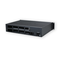 Boîtier de contrôle 2U 19 pouces en alliage d'aluminium pour montage en rack, armoire industrielle réseau personnalisée OEM avec ventilateurs de refroidissement IP65