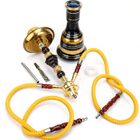 Luxe godblaze KTV Bar double tuyau en gros ensemble complet différentes couleurs narguilé shisha narguilé tuyau narguilé russe