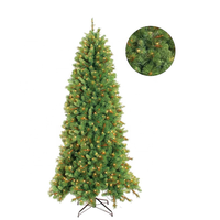 Vente en gros directe d'usine, arbre de Noël artificiel de luxe, branches réalistes haute densité, nouveau design, résistant au feu, haute qualité