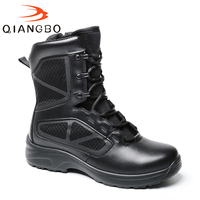 Chaussures de travail légères et protectrices de couleur personnalisée, chaussures de travail d'extérieur, chaussures de sécurité imperméables mi-hautes pour hommes