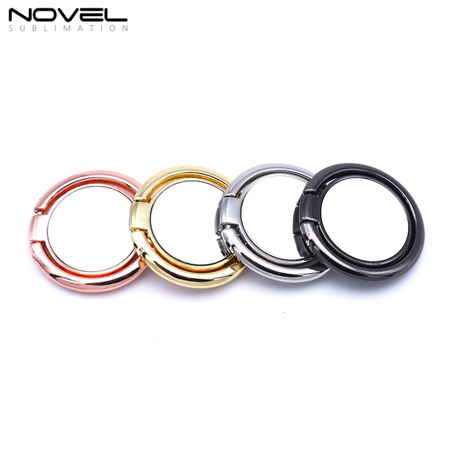 Customized Blank Luxury 360 Degree Rotating Zinc Alloy Sublimation Mobile Phone Ring Holder Stand