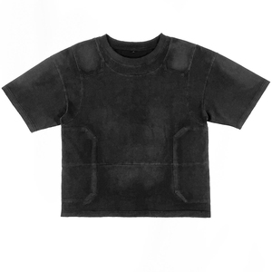 Camiseta de Verano Personalizada para Hombre, 100% Algodón, Estilo Americano, Lavado Vintage, Moderna, de Manga Corta - Product Image 1