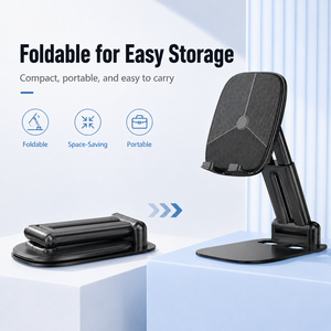 Soporte de Escritorio Plegable de Metal Suave, Compatible con Múltiples Marcas, Antideslizante y Resistente a Golpes, para Dormitorio, Compatible con Smartphones - Product Image 2