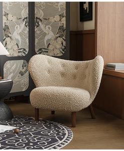 Poltrona Singola <span class=keywords><strong>Petra</strong></span> di Design Hibiscus, Moderna con Schiuma ad Alta Elasticità, Stile Antico per Soggiorno <span class=keywords><strong>e</strong></span> Camera da Letto, Casual in Cashmere - Product Image 1