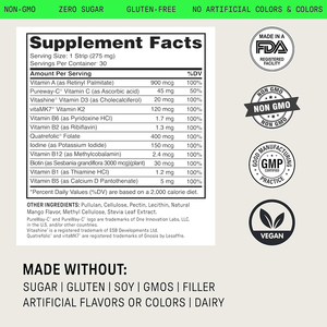 Multivitaminas y biotina de marca privada de alta calidad para blanquear la piel con soporte antioxidante para la salud celular en tiras orales - Product Image 2