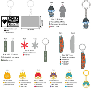 Hoge Kwaliteit Kawaii Aangepaste Vorm Maken Uw Bedrijfslogo Metalen Die Gegoten Metaal Schattige Sleutelhanger <span class=keywords><strong>Maker</strong></span> - Product Image 3