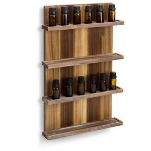 Vendite calde galleggianti a 4 livelli da parete in legno bruciato rustico <span class=keywords><strong>portabottiglie</strong></span> in stile Pallet - Product Image 1