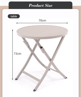 Ensemble table et chaises de pique-nique pliables et durables pour l'extérieur, faciles à ranger, pour hôtel, balcon, jardin, cour, confortables