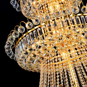 Lámpara de Araña de Cristal, Luces de Cristal de Lujo, Tradicional, Gigante, para Vestíbulo de Hotel, Iluminación de Cristal Moderna - Product Image 6
