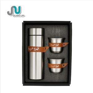 Ensemble cadeau de thermos isotherme en acier inoxydable de 500 ml avec infuseur à thé, poignée en cuir, style café arabe pour l'exportation - Product Image 5