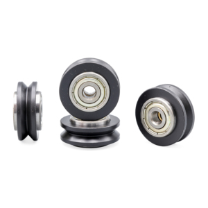 Rueda dentada pintada con ranura en H de 8*40*10mm, 1 ranura, 50mm de diámetro exterior, con rodamiento 608ZZ, guía de correa de aleación, rodillo de plástico, polea de POM para maquinaria OEM - Product Image 5