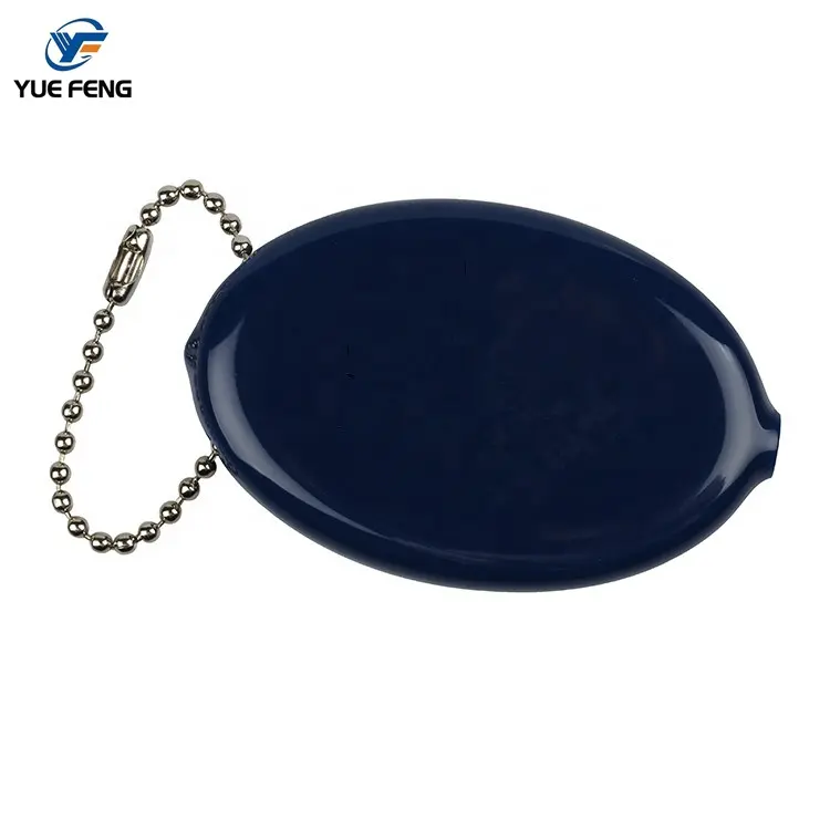 Factory wholesale silicone custom squeeze mini coin purse keychain