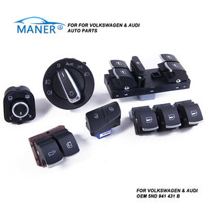 MANER 5ND941431B ระบบไฟฟ้าอัตโนมัติสวิตช์ไฟหน้ากระจกหน้าต่างสำหรับ VW Audi - Product Image 2