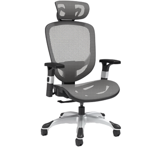 Silla de Oficina Ejecutiva Moderna de Alta Calidad, Ergonómica, Totalmente de Malla, Ajustable, con Reposapiés, Negra, Silla de Director Ejecutivo - Product Image 1