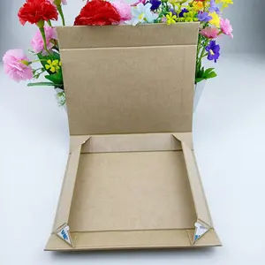 Custom Print Logo Cosmetic Packaging Rigid Cardboard Fold Magnet Foldable Kraft Paper Folding Gift Box