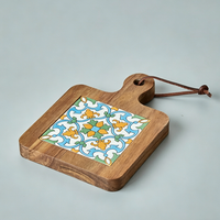 Cadeaux de déménagement : Sous-verres en bois d'acacia pour table basse, protection de table, décoration, sous-verres mignons en bois pour tasses
