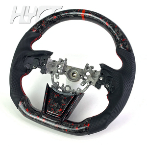 Pour accessoire intérieur de voiture de volant en Fiber de carbone forgé pour Subaru Evolution EVO 10w Rx STI - Product Image 2