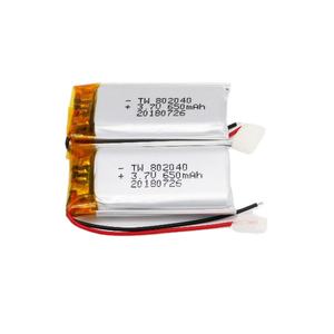3.7v lityum pil paketi 802040 650mAh Lipo pil şarj edilebilir Lipo pil - Product Image 3