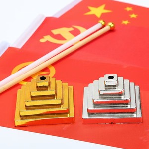 <strong>Custom</strong> Square Polyester <strong>Table</strong> Runner Base Durable Gold Black Automotive Banners Front <strong>Desk</strong> Office Square Plastic Base <strong>Flag</strong> Type - Product Image 4